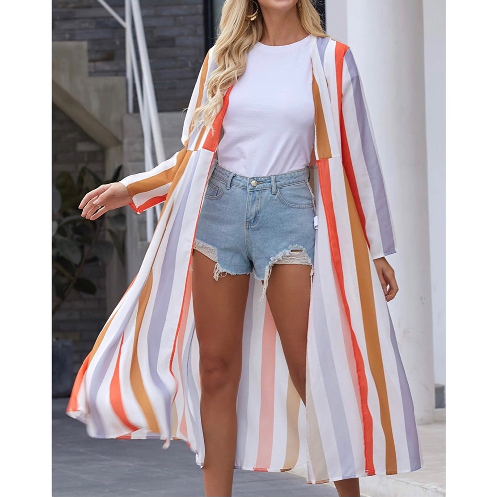 Casual Cover Up Printed Kimono - Picture 4 of 5